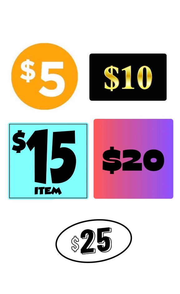 SALE items from LIVE sale