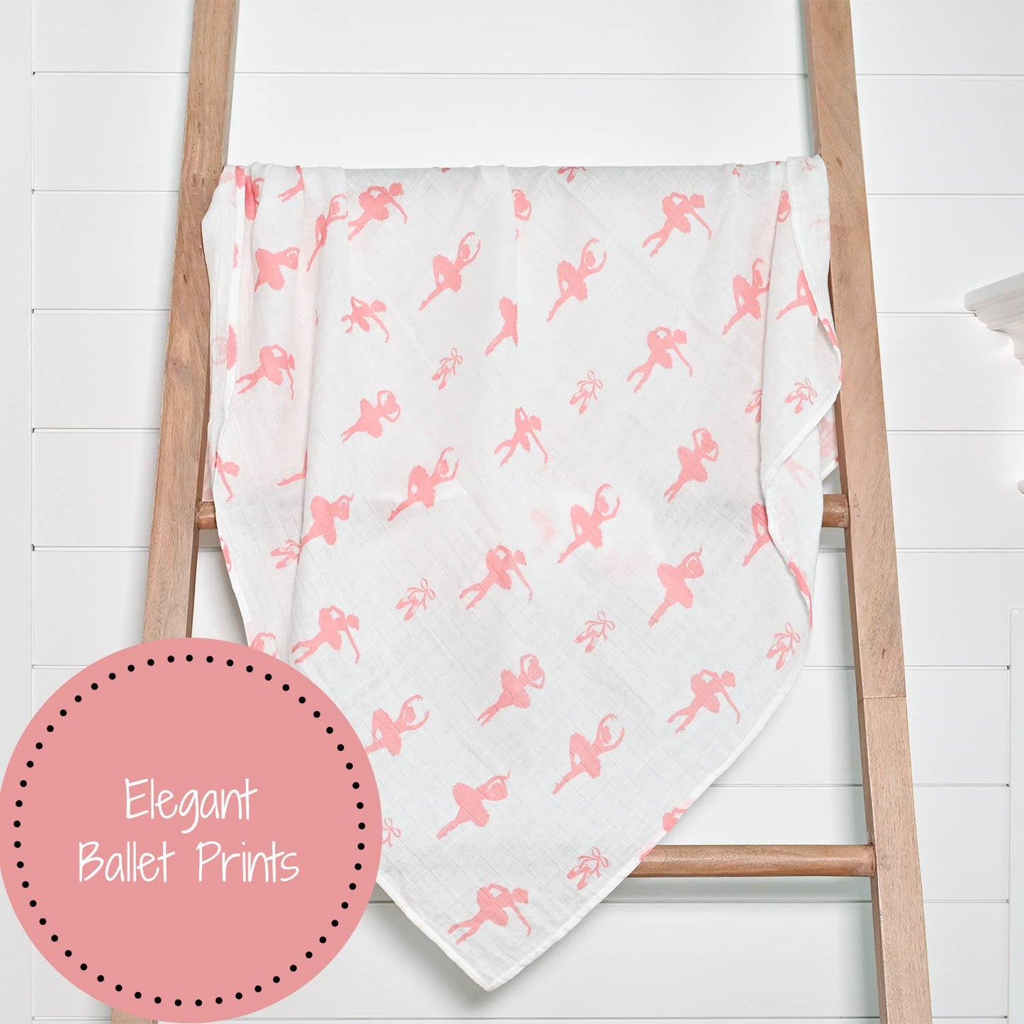 Never Miss a Chance to Dance Baby Muslin Swaddle Blanket