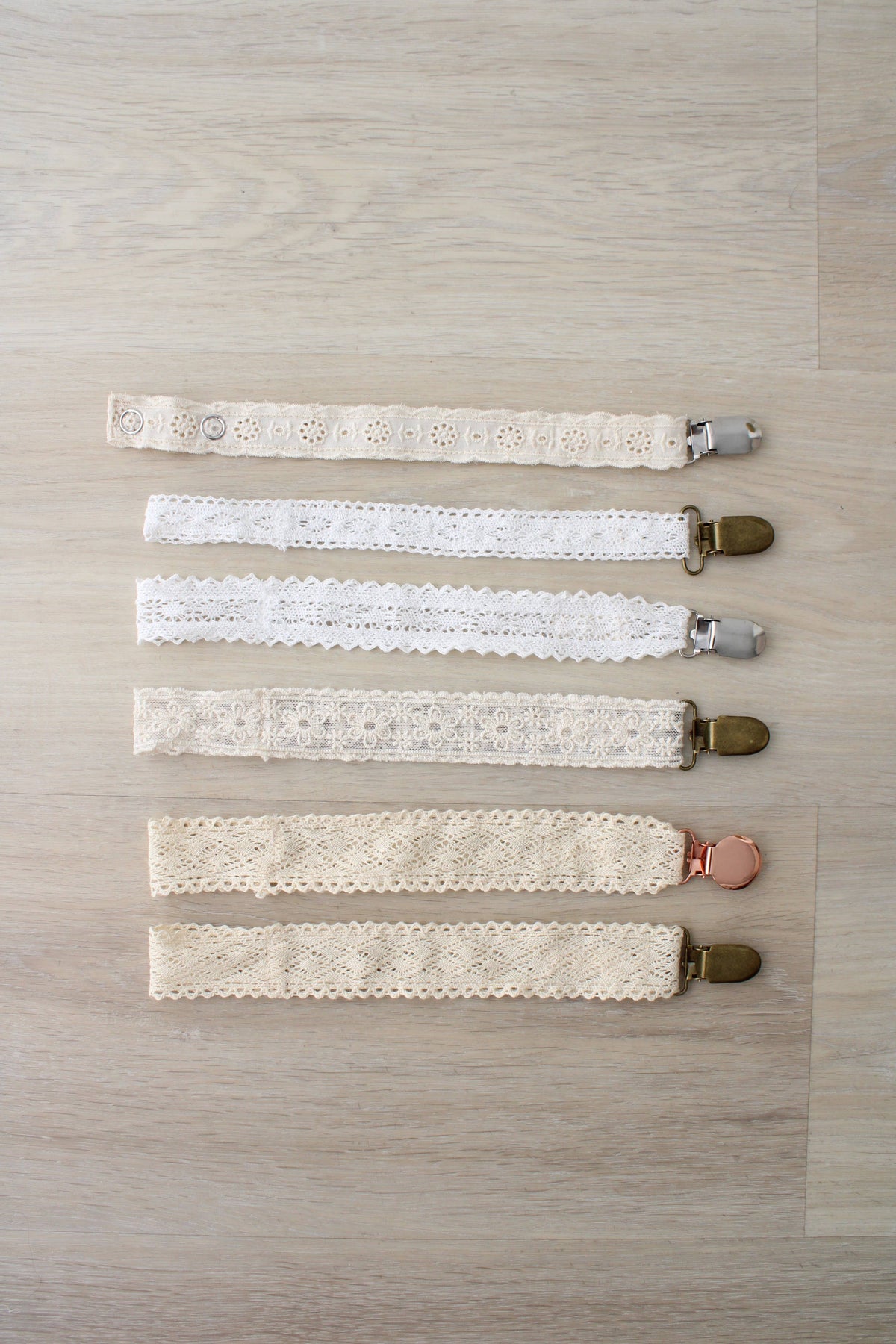 Diamond Crotchet Collection Pacifier Clip