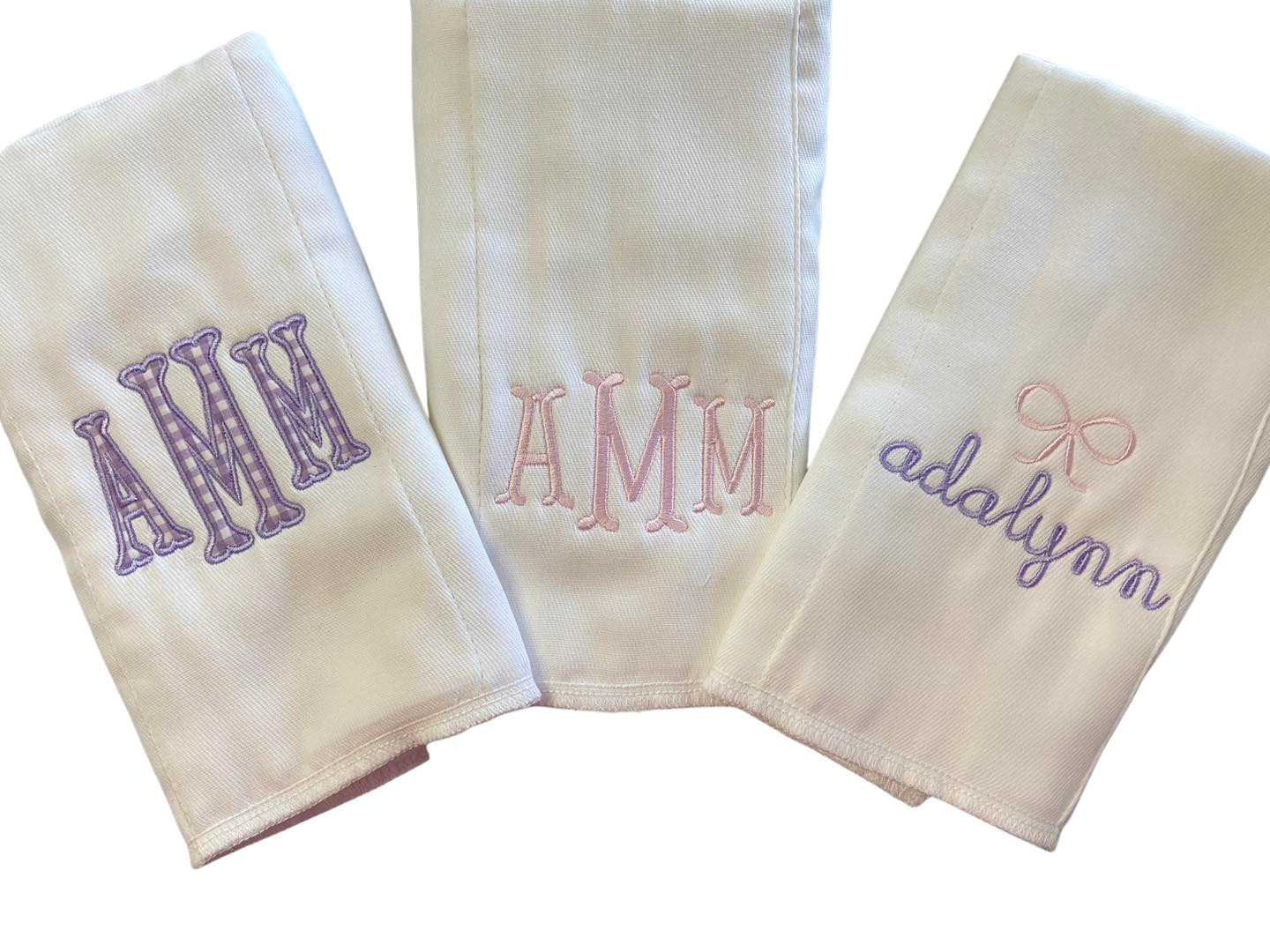 Custom Burp cloths