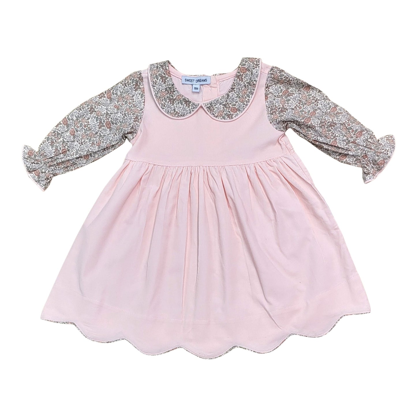 Sweet Dreams Corduroy floral dress