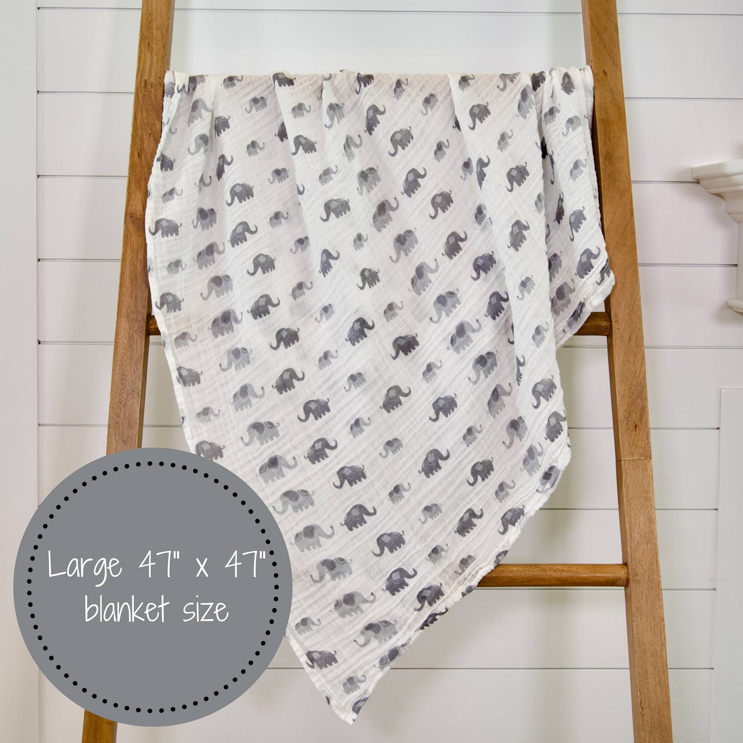 Elephantastic Baby Muslin Swaddle Blanket
