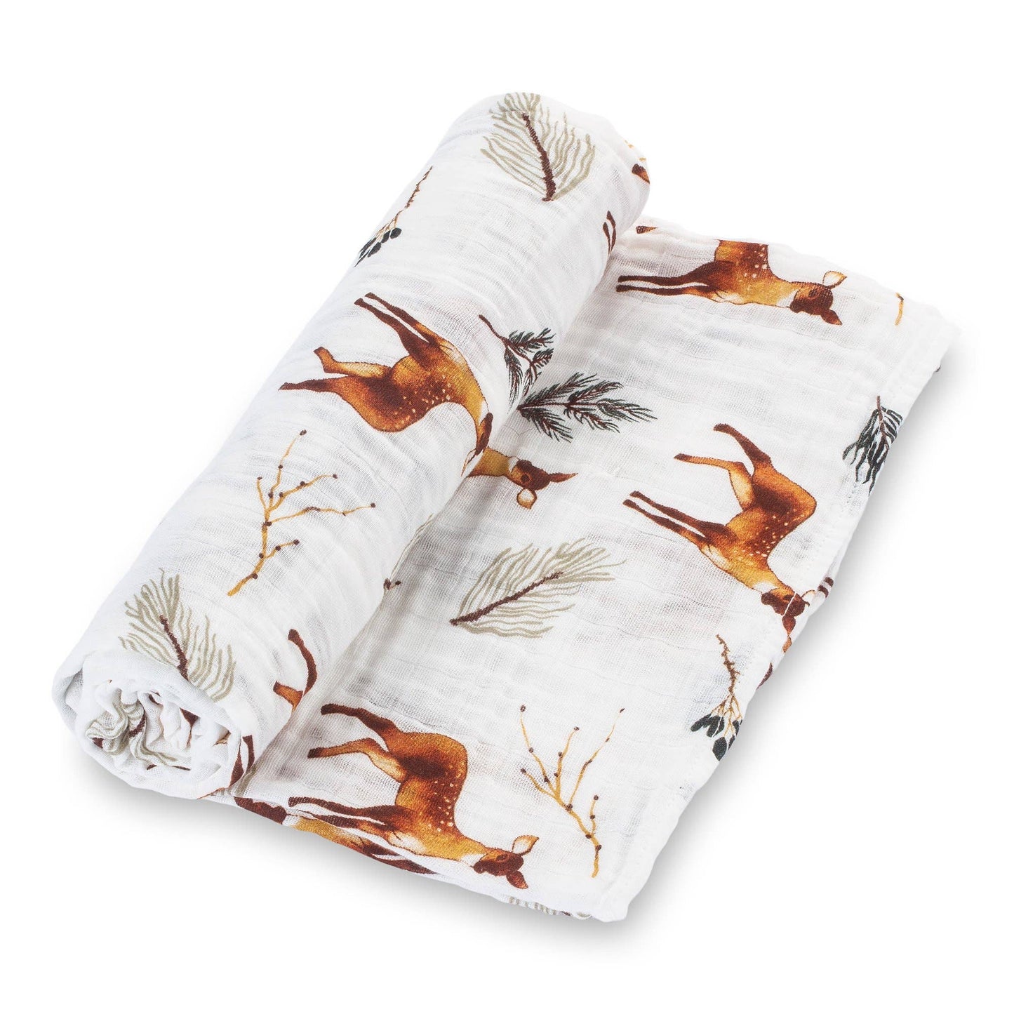 Oh Deer Baby Muslin Swaddle Blanket