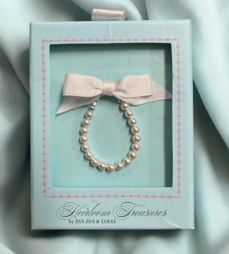 Classic Pearls (RP Hearts) Bracelet, Children's Jewelry
