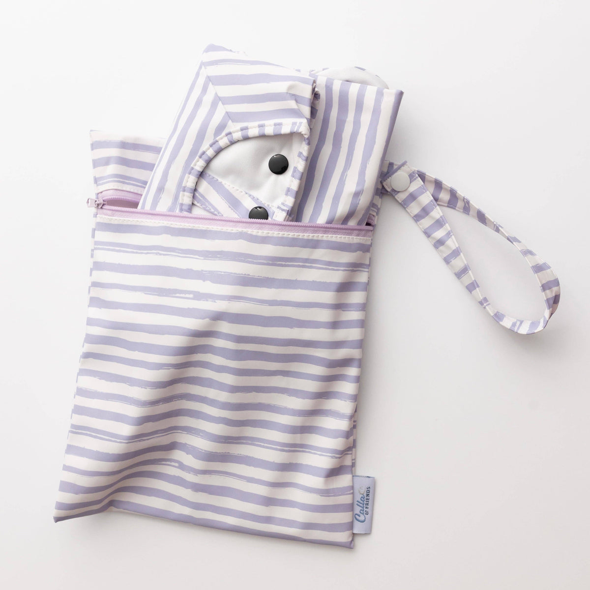 The Grayson Long Sleeve Bib - Brush Stripes