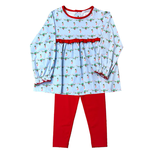 ISHTEX Candy Cane Leggings Set