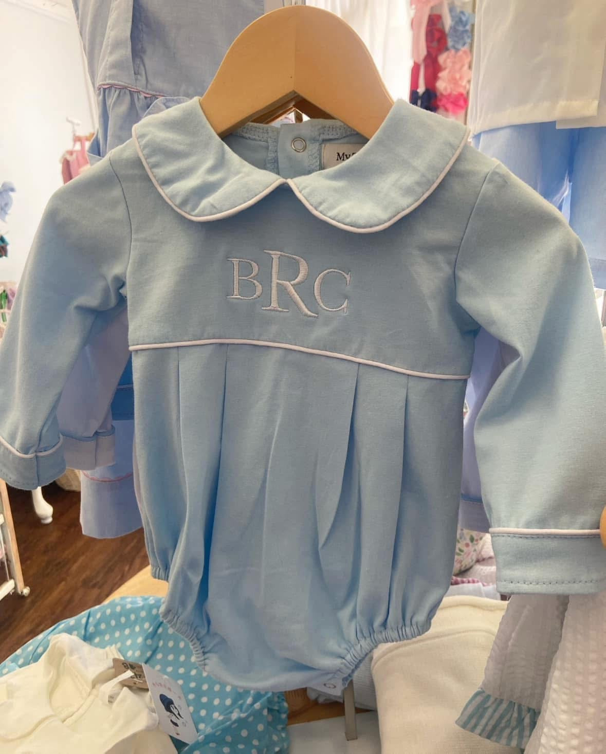 Custom embroidered onesie