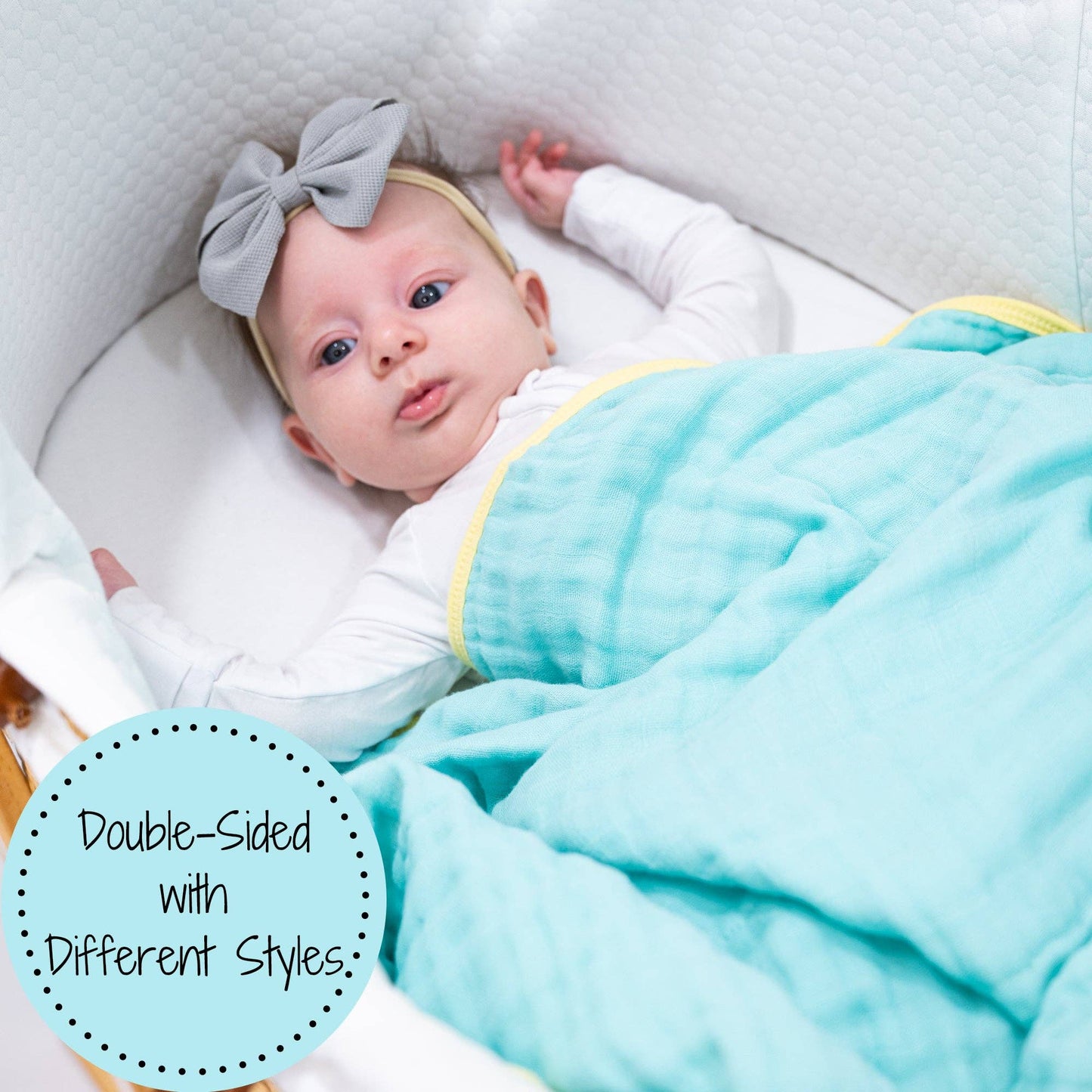 The Sky is the Limit 100% Cotton Muslin Baby Blanket