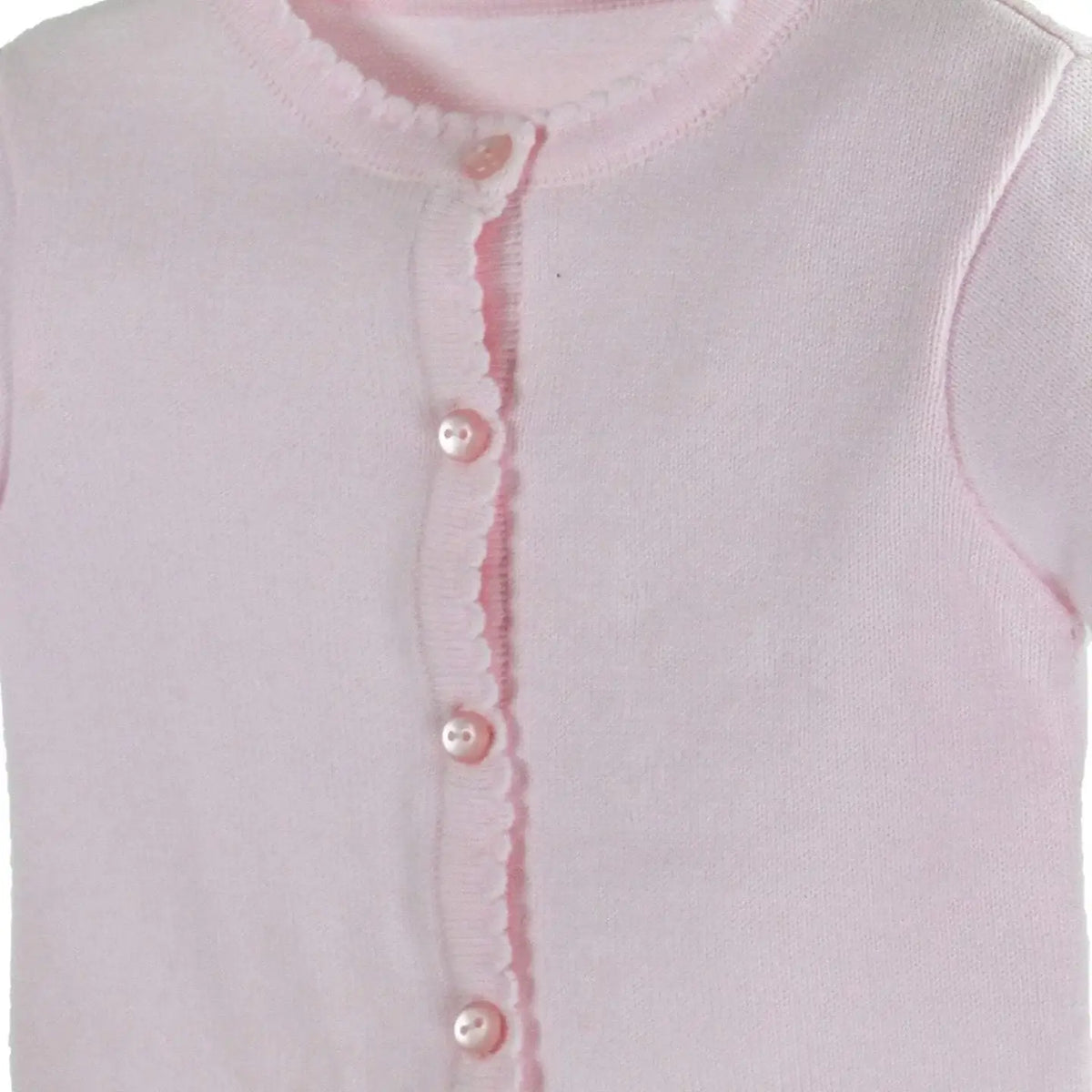 Scalloped Edge Cardigan Sweater - 2 Colors