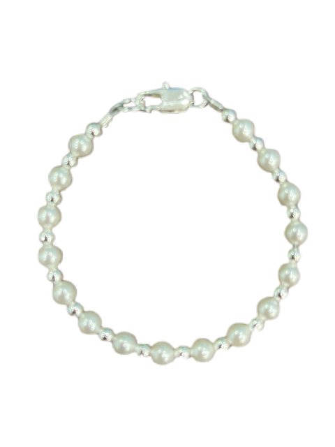 Classic Pearls (RP-1 White) Bracelet, Children's Jewelry