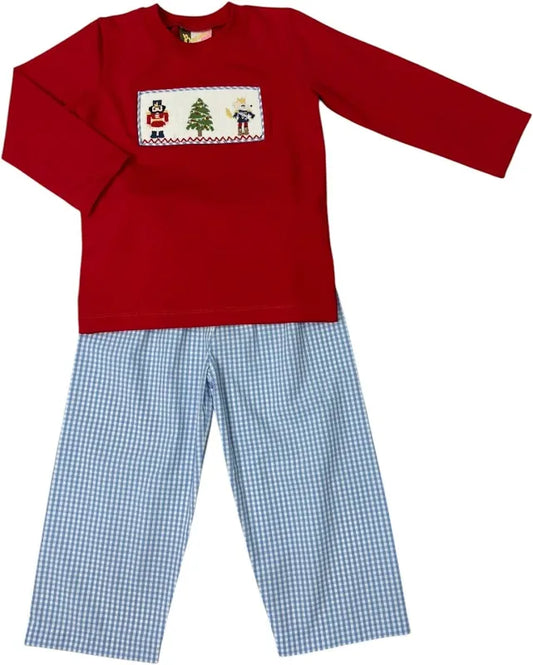 Banana Split Boys Nutcracker Smocked Set