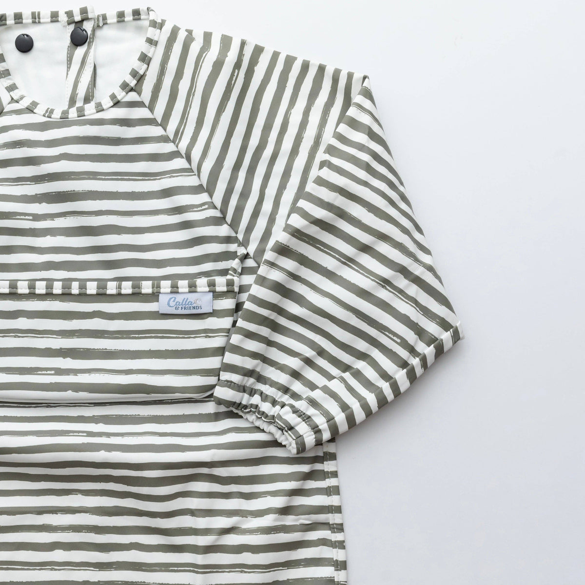 The Grayson Long Sleeve Bib - Brush Stripes