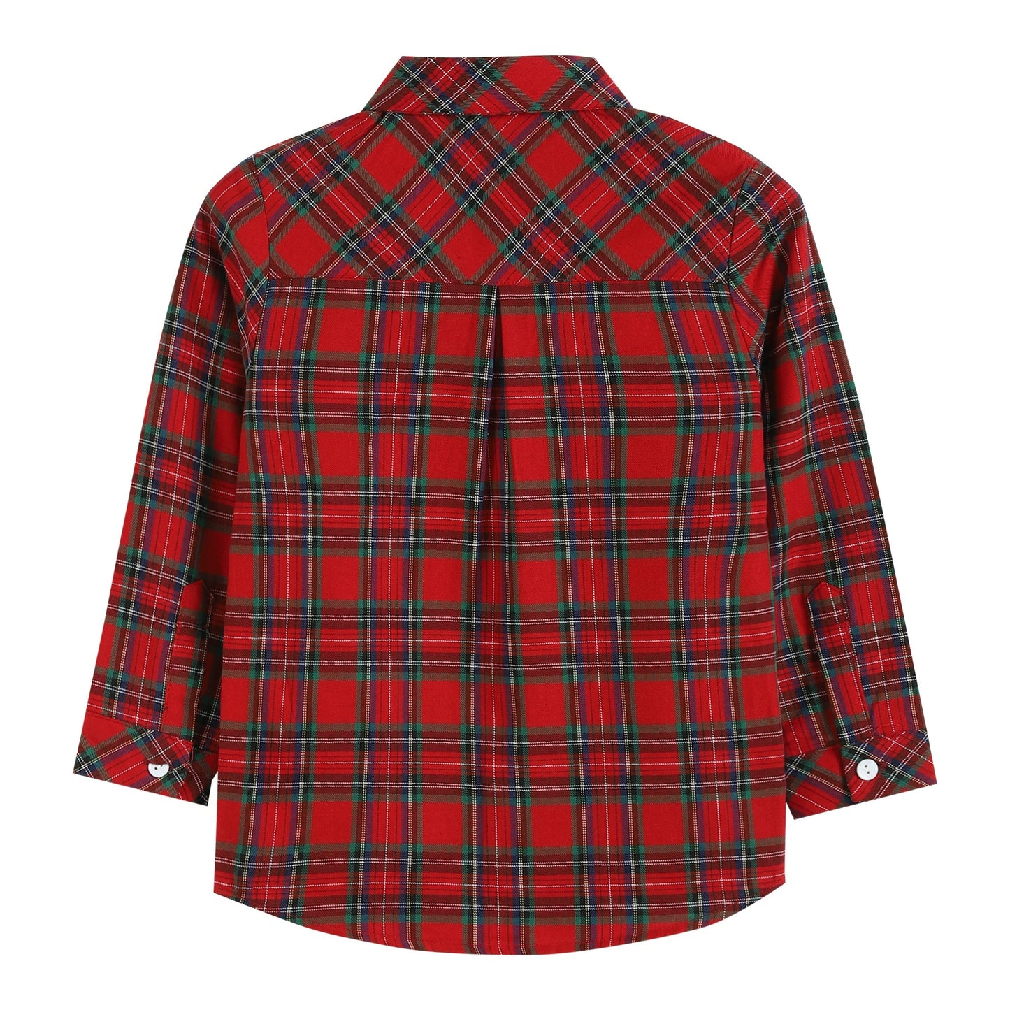 Red & Green Tartan Button-Up