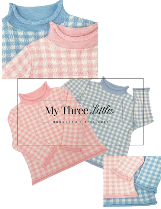 Gingham rollneck sweaters